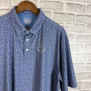 Straight Down Performance x Wolf Creek AOP Dice AOP Golf Polo Mens XL Stretch